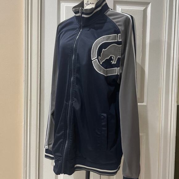 ECKO UNLIMITED TRACK JACKET RHINO BLUE/GRAY STREETWEAR RETRO SZ XL made 2015 - Picture 9 of 15